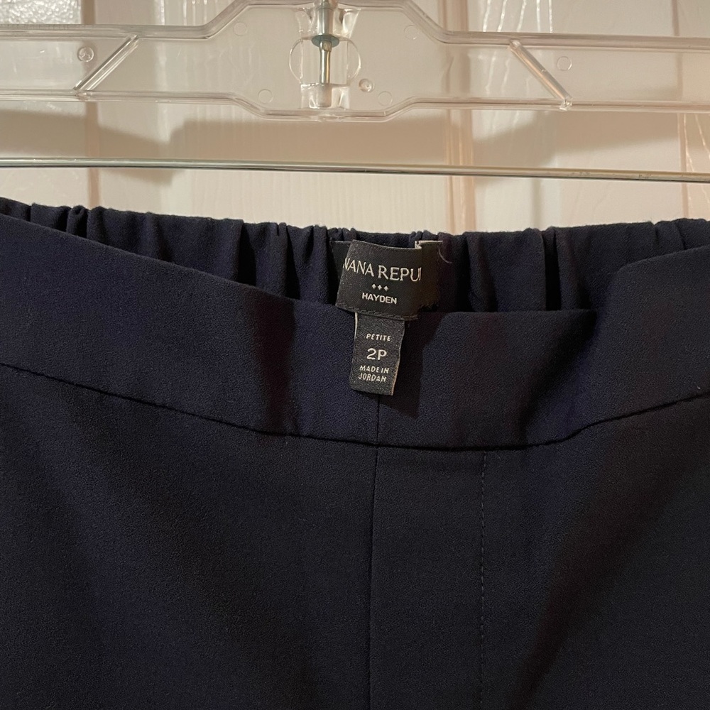 Banana republic Hayden crop pants 2P navy